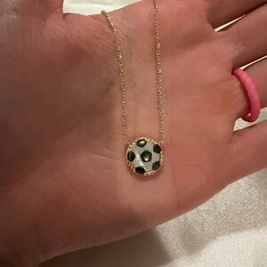 Kendra Scott Gold Soccer Ball Pendant Necklace